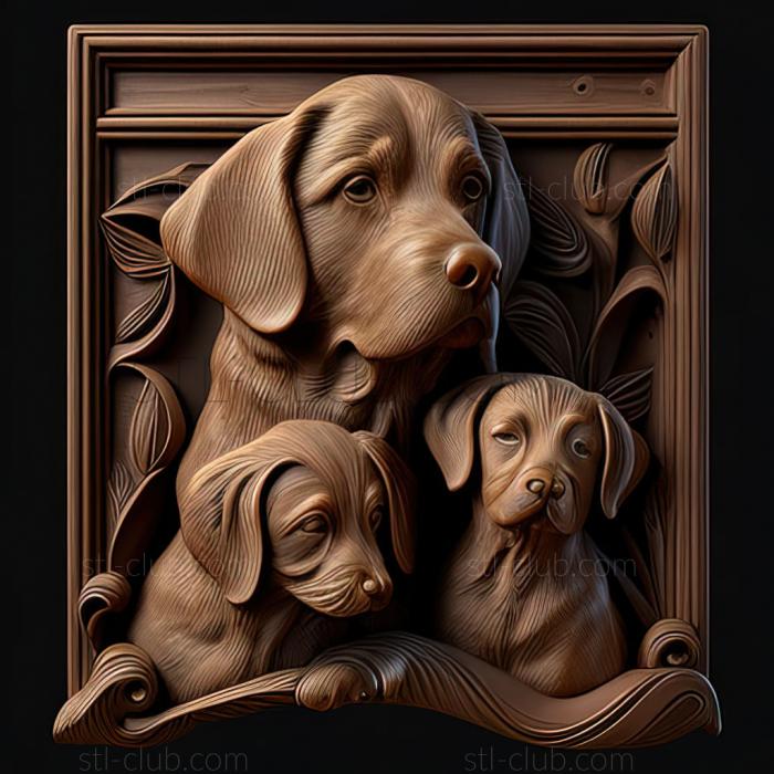 3D model st dogs (STL)